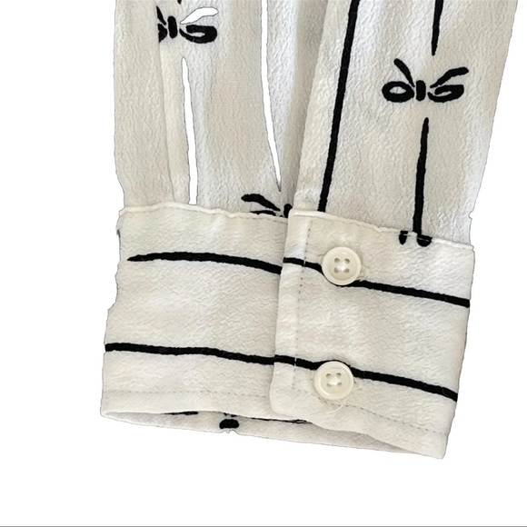 EUC Cooperative Urban Outfitters Bow Tie Button Up Dress Black White (Women’s S) - Picture 9 of 16